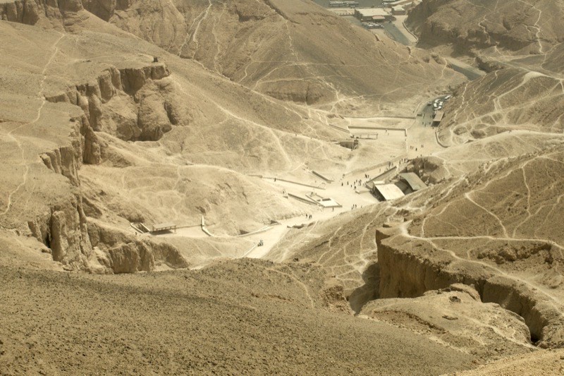 Archaeological excavation site in the Valley of the Kings, Luxor, Egypt